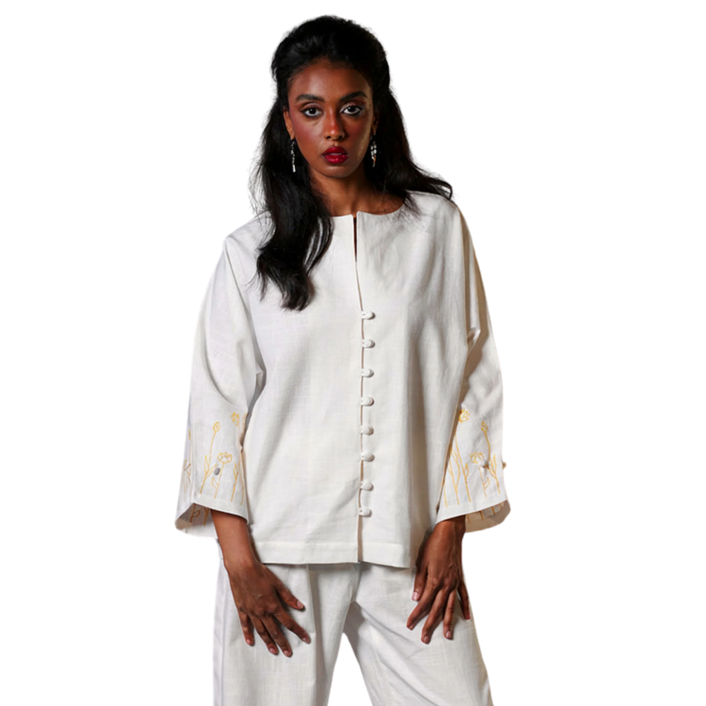 Long sleeve shirt in White