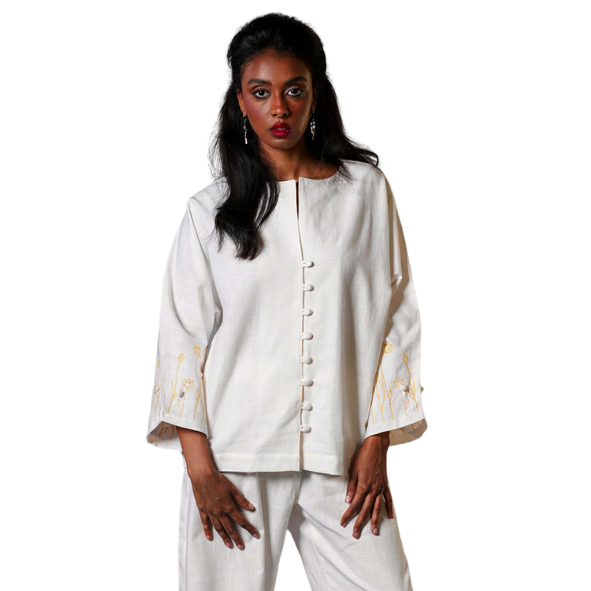 Long sleeve shirt in White