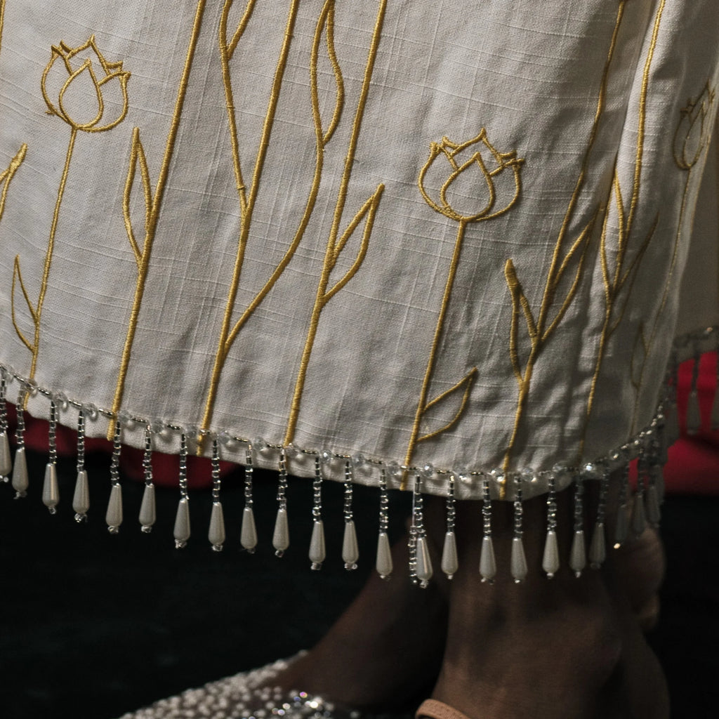Lotus Kimono in White