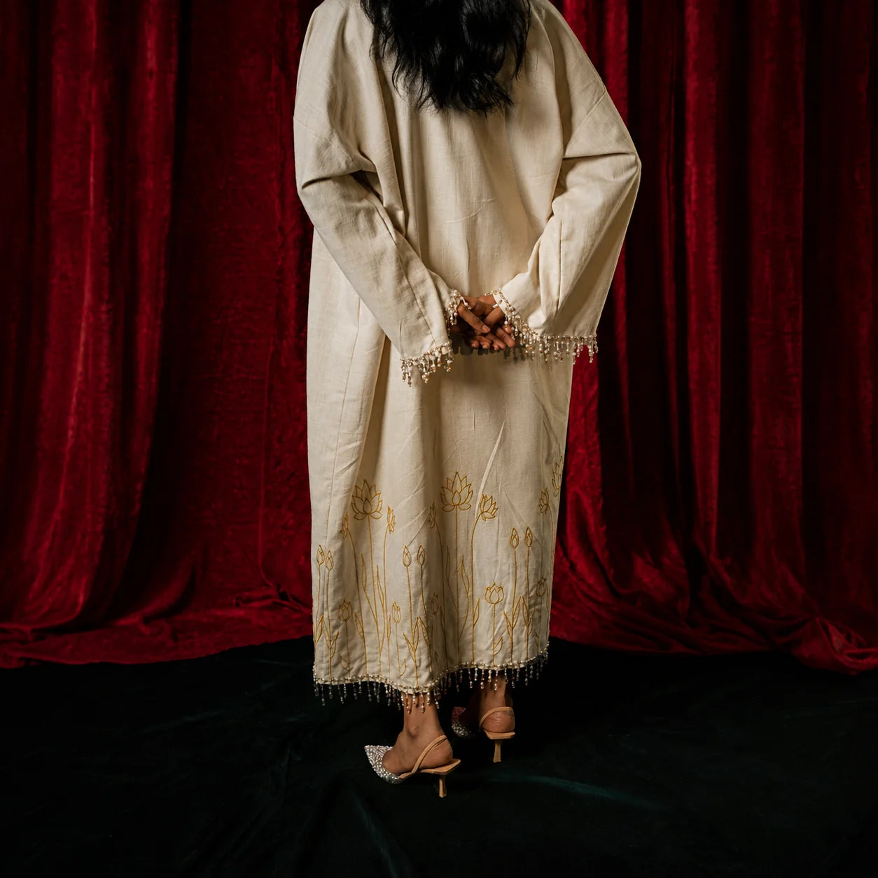 Lotus Kimono in Beige