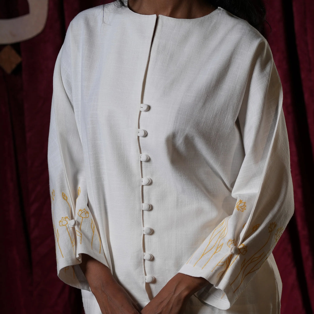 Long sleeve shirt in White