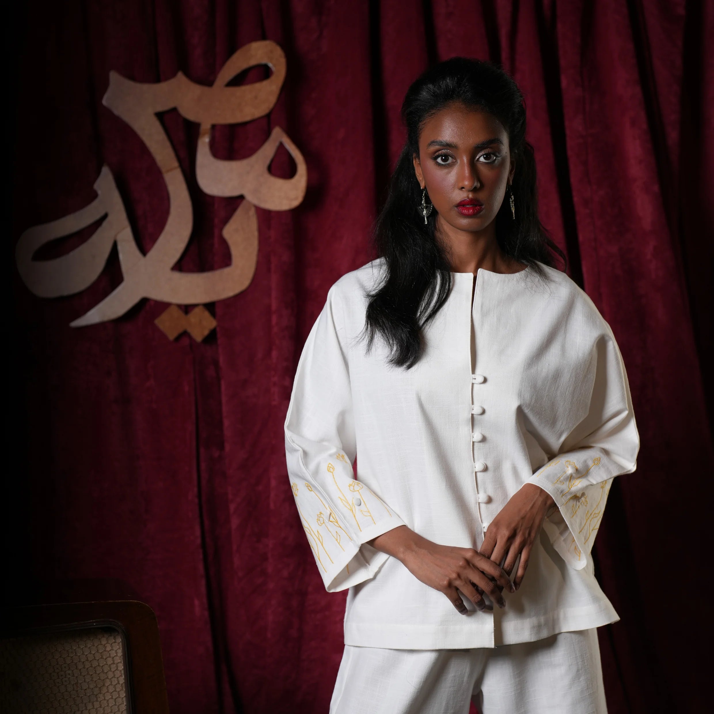 Long sleeve shirt in White